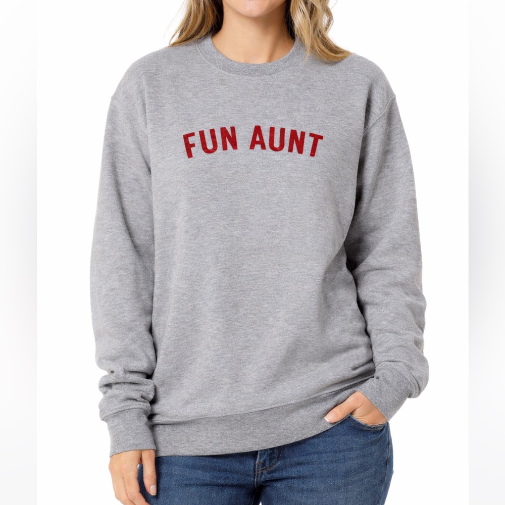 Fun Aunt Gray Sweatshirt NWT